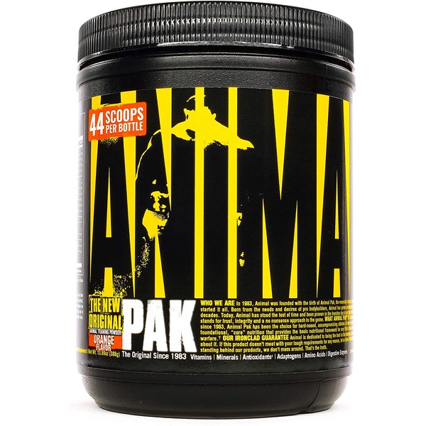 Animal Pak - The Complete All-in-one Training Pack - Multivitamin for Men, Amino Acids, Performance Complex, Zinc and More - For Elite Athletes and Bodybuilders - Orange - 44 Scoops