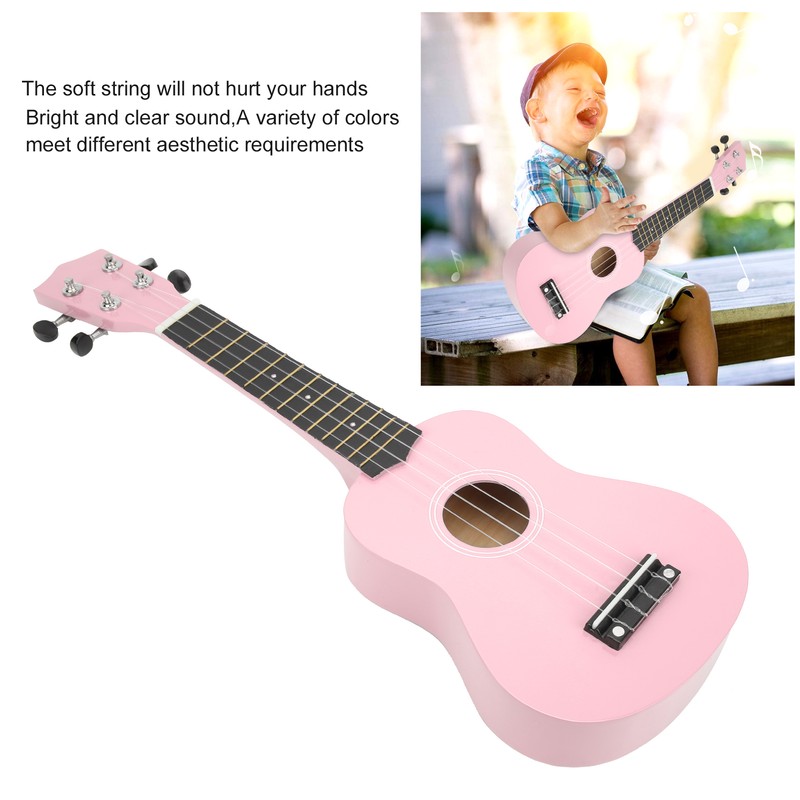 21 Inch Ukulele Set Glossy Bright Soft String Orchestral Instrument