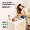 2-Pack Organic Changing Pad Covers for Girl,Boy, Neutral - 100%