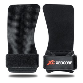 XeoCore Pro Chalkless Hand Grips, Cross Fit Grips, Pull Up Grips, Weightlifting Grips, Gymnastics Grips. Protects Against Tears & Blisters. Premium Enhanced Grip - Comfortable Wrist Support (S)