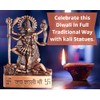 4.3 Inches Handmade Kali Spiritual Goddess Standing on Shiv, Mix