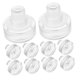 Garneck 10 Stück Glas Flaschenstopfen - Wiederverwendbare Weinflaschenverschlüsse Aus Hochwertigem Glas Mit T-Form Ideal Für Wein Bier Und Bastelprojekte Perfektes Zubehör Für Ihre