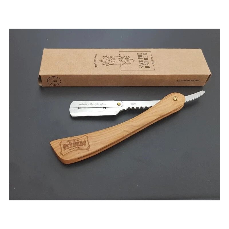 Proraso Shavette Shaving Straight Razor Save The Barber Razor &