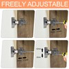 TMZDCJK Cabinet Hinges 10 Piece Frameless Recessed Soft Close Euro