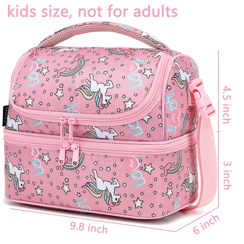 FlowFly Double Decker Cooler Insulated Lunch Bag Large Tote for