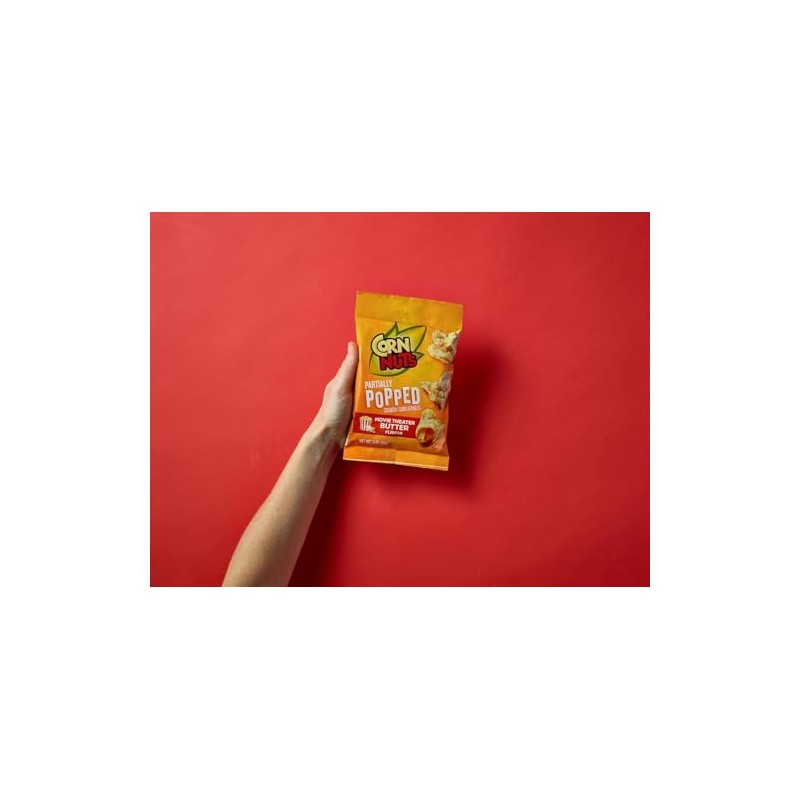 CORN NUTS Partially Popped Movie Theater Butter, 3 oz Bags,