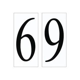 Generation Lighting 90616-68 Address Number Six Tile, 5 Inch Height, 2.25 Inch Wide, Polycarbonate Construction, Traditional Style, 1-Light, cETL Listed, Safety Rated for Wet Locations