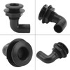 Marine Thru Hull Connector Leakproof Ergonomic Reliable Rugged 90° Thru