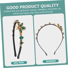 WOONEKY Chic Rhinestone Hair Hoops for Women Elegant Headband with Delicate Design for Parties Daily Wear Special Occasions Easy to Wear Fashionable Hair Ornament