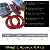 1" NPT SS304 Heavy Duty EZ Seal Weldless Bulkhead w/BUNA-N