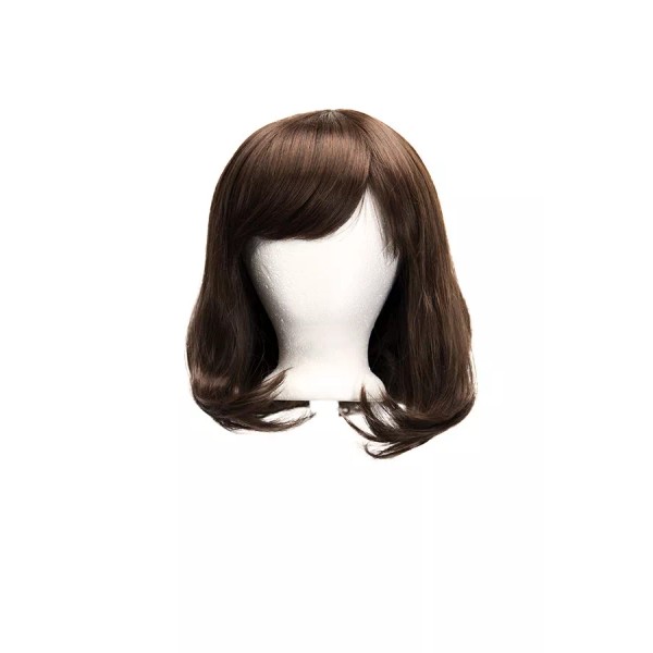 Purple Plum 12'' Short Fluffy Bob Cut with Short Bangs