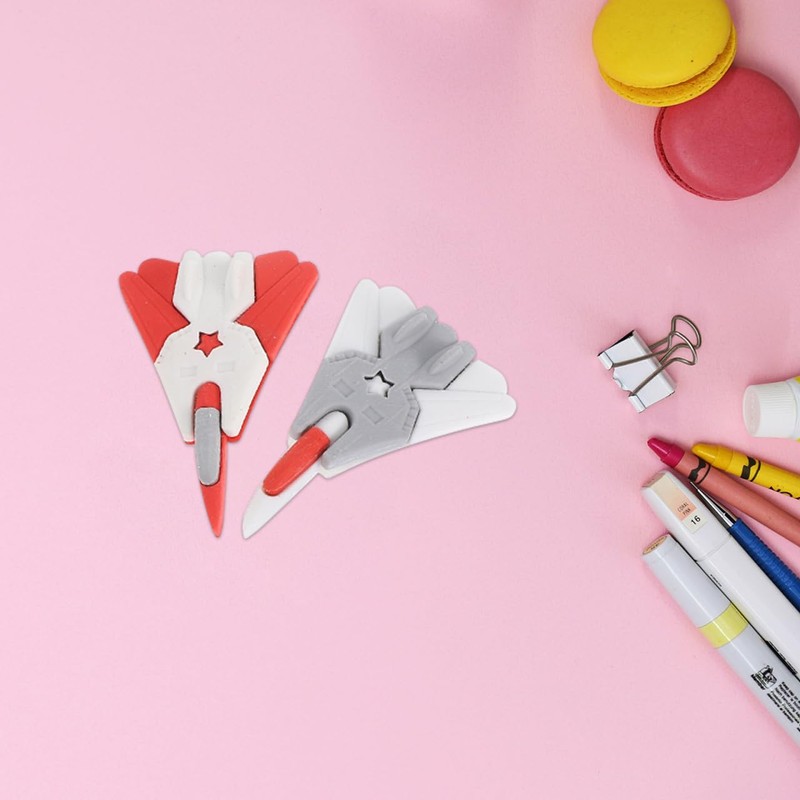 jojofuny 18Pcs Aircraft Erasers for Kids Assorted Mini Cute Erasers