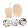 Baluue Natural Loofah Dish Washing Brush Set 2Pcs Kitchen Cleaning