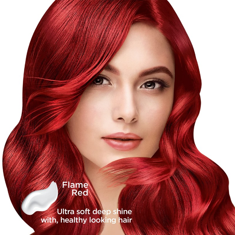 Nisha Cream Hair Color (150 ml/each) Flame Red Pack of