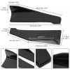Unbranded For Nissan Altima Front Bumper Lip Splitter Spoiler+Side Skirts