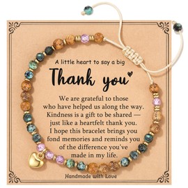 Thank You Gifts for Women Coworkers, Teacher Employee Volunteer Principal Boss Manager Appreciation Gifts for Women, Employee Farewell Leaving Goodbye Going Away Bracelet Jewelry Gift for Friend Woman
