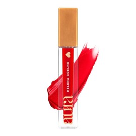 Aura by Helena Coelho Lipstick Unbreakable Red Red for Women, Highly Pigmented, Quick-Drying, Long Lasting and Matte Effect, 4 ml