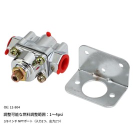 Zinc Alloy Fuel Pressure Regulator 1‑4 PSI 3/8" NPT Port with 12‑804 Holy Carburetor