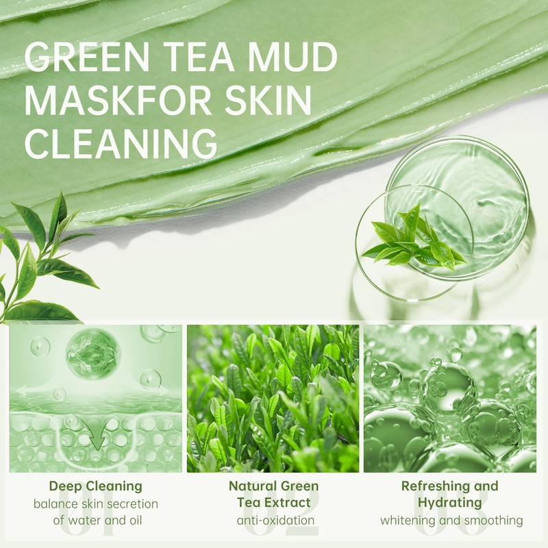Xumann 20PCS Clay Face Mask, Natural Clay Masks Skincare, Cleanse