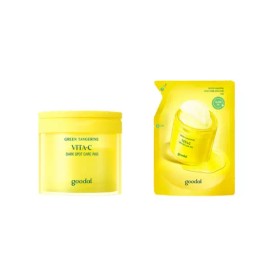 Sangpum Sangse Seolmyeong Chamjo 1+1 구달 청귤 비타C 잡티케어 패드 70매 리필기획 1+1 Goodal Green Tangerine Vita C Spot Care Pads 70 Sheets Refill Plan