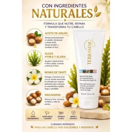 Mascarilla Capilar Terramar 200g Argán Macadamia Hidratante Antifrizz