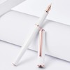 Pluma estilográfica Hong Dian 920 de metal blanco, punta extra