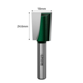 CSOOM 8 mm Shank Professional Floor Cleaning Cutter with Impact Magnetic Bits, End Mill, Woodworking Tool Bit (18 mm)