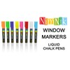 NIMNIK Liquid Chalk Markers Pens - Chalk Pens 6mm Reversible