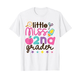 Little Miss 2nd Grade First Day of Second Grade Cute Girls T-Shirt