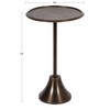 Kate and Laurel Sanzo Modern Pedestal Side Table; 15 x