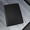 Laelr Zippered Portfolio 3 Ring Binder with 8 Pockes, Leather
