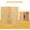 Hand Woven 3-Panel Bamboo Room Divider 4725x67x075 Folding Privacy Screen