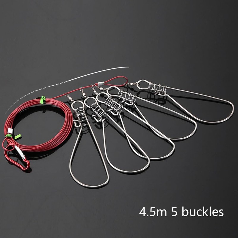 ZONAHAH Fish Stringer Kit Fishing Stringer Live Fish Lock Fishing