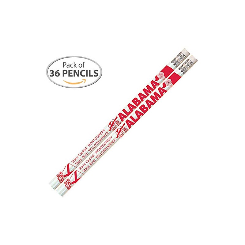 Express Pencils E3348 Alabama - Alabama State Quick Facts Pencils