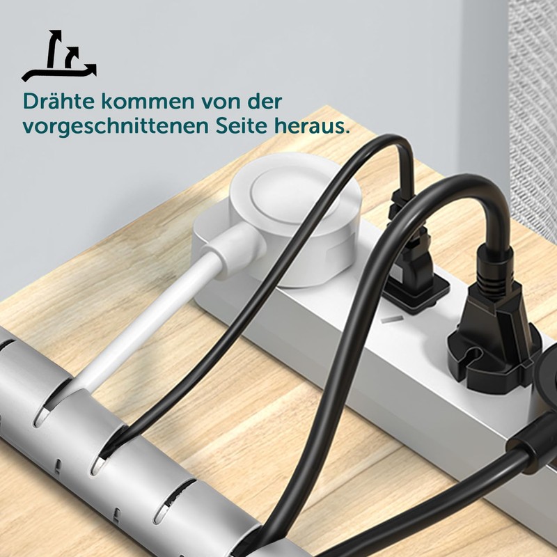 shinfly shinfly 2 x 5m Kabelschlauch Selbstschlie?end, Durchmesser 22mm/28mm Flexibel