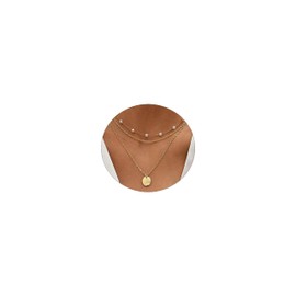 ASCOMY Layered Necklaces for Women Dainty Layer Gold Necklace 14K Gold Plated Pearl Choker O Chain Necklace Coin Pendant Chain Necklace Simple Gold Necklaces for Women Girls Everyday Gold Jewelry Gift