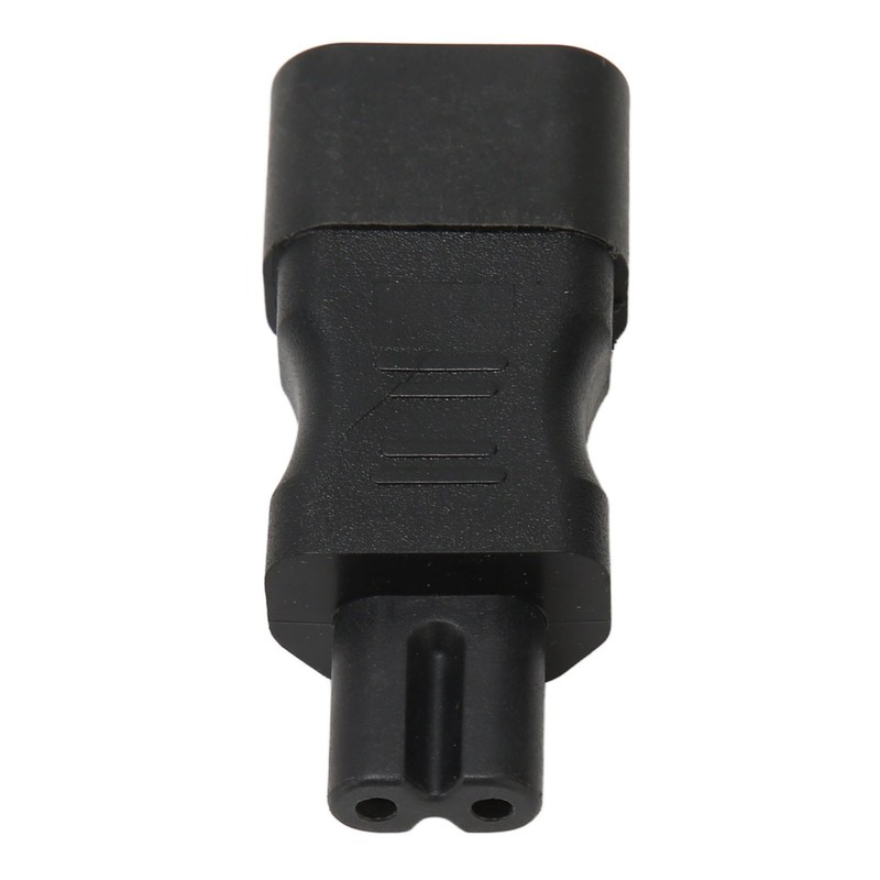 4Pcs IEC320 C14 to IEC320 C7 Power Adapter Universal Black
