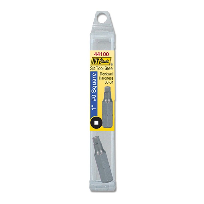 IVY Classic 44100 1-Inch #0 Square Insert Bit, Impact Plus,