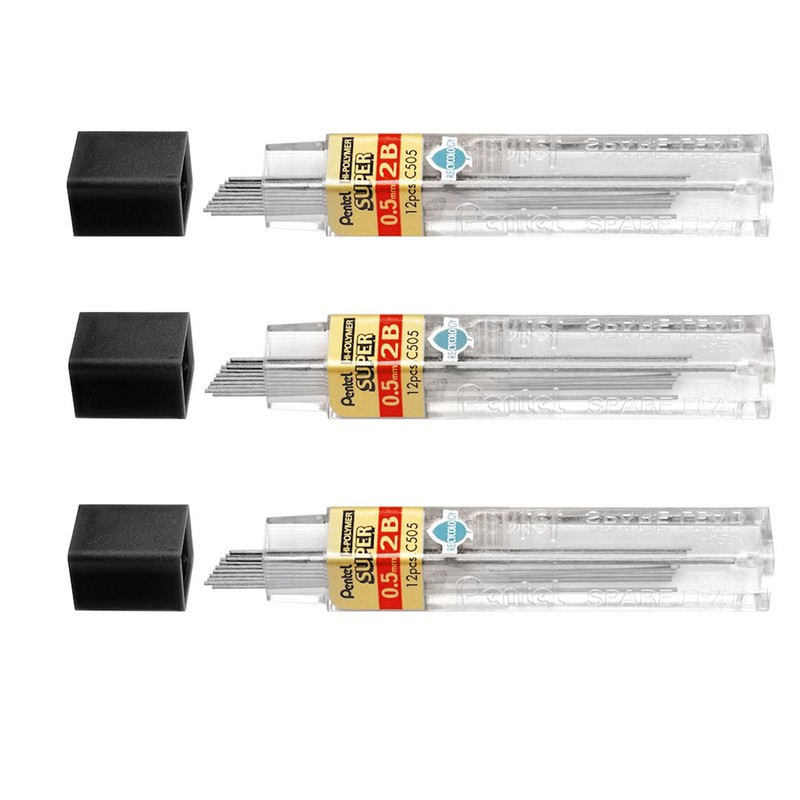 Pentel Super Hi-Polymer Mechanical Refill Leads - for Automatic/Mechanical Pencils