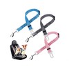 LuminaD Dog Cat Pet Adjustable Car Seatbelt Option/3 Pet Seatbelt - Pink