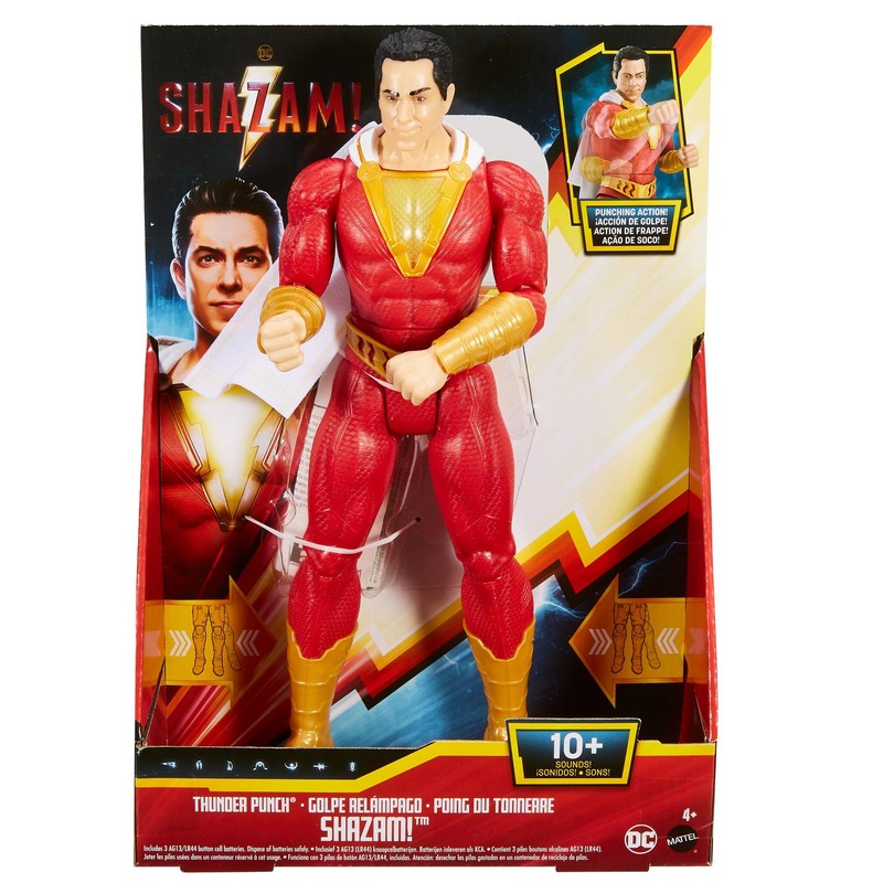 DC GGY38 Shazam 30 cm Deluxe Thunder Strike Shazam with