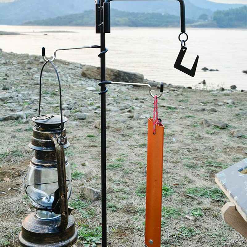 2 Pcs Multifunction Mini Camping Hook Hanger Hook Lantern Lamp
