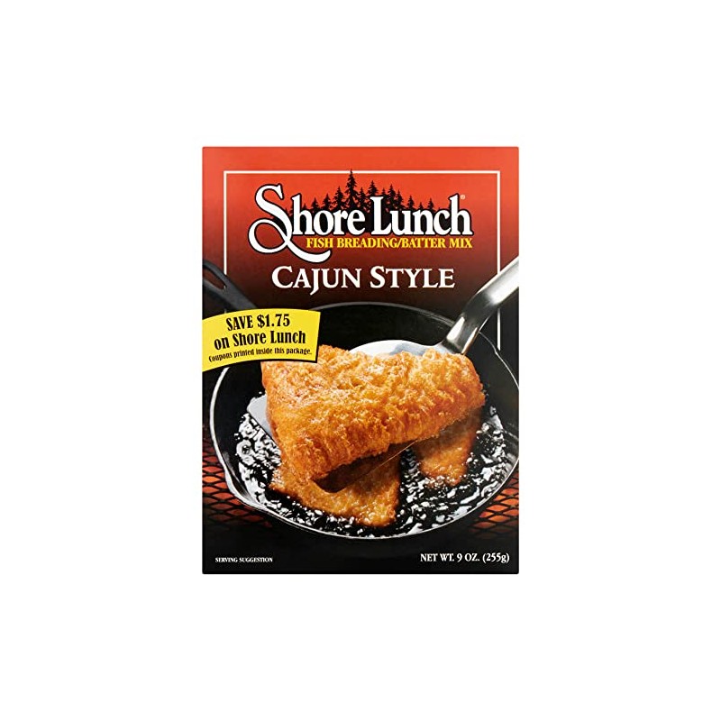 Shore Lunch Fish Breading Batter Mix, Cajun Style (9 Ounce