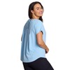 RBX Active Women's Workout Top with Mesh Panels, Crewneck Relaxed