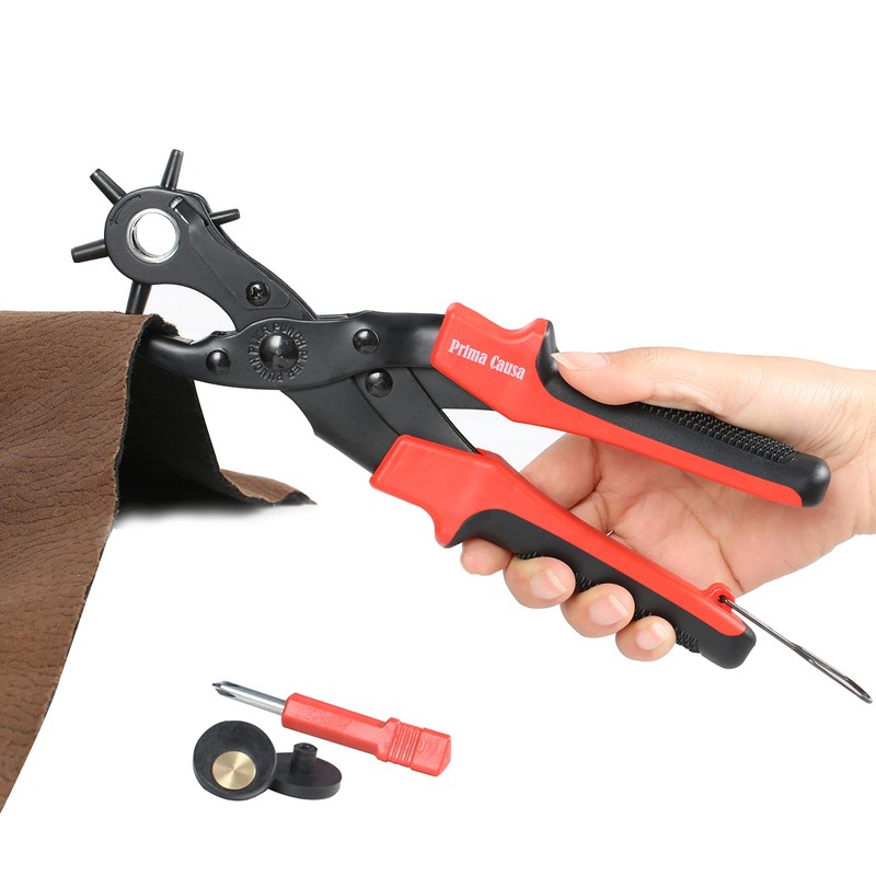 Belt Hole Puncher - Heavy Duty Leather Punch Tool -