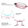 Elderly Foldable Reading Glasses Stainless Steel Blue Light Blocking Presbyopic