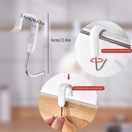 Hooks for Radiators, Pack of 7 Towel Rails, Radiators, Rotating Bathroom Towel Hooks, Hanging Hangers, Radiator Towel Rail, Radiator Clothes Hanger