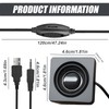 WIYETY Mini Speaker 3.5 mm TRS, 1 Pair USB Speakers,