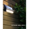 Solar Powered Motion Sensing Self-Contained Outdoor-Indoor LED Wall Step Security