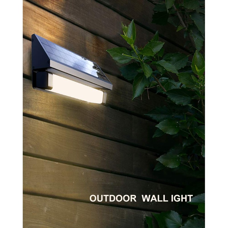 Solar Powered Motion Sensing Self-Contained Outdoor-Indoor LED Wall Step Security